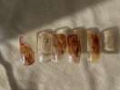 茶色インク/モヤモヤネイル