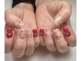 押し花ネイル