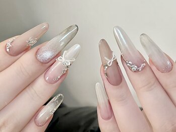 ラメール(La mer)/冬のスノーホワイトネイル