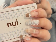 n u i. | nail salon 下北沢【パラジェル・フィルイン・持ち込み・長さだし】/手描きレースネイル