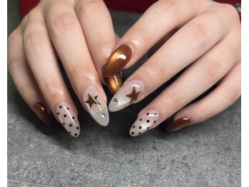 星×ドットネイル