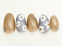 ネイルサロン アビー グランデュオ蒲田店(abbie)/大人フラワー¥12331