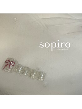 ソピーロ 三番町店(sopiro)/シンプルリボンネイル