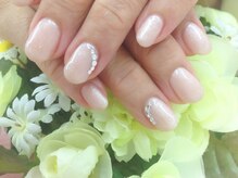 プルミエ ネイル(Premier Nail)/ヌーディカラー☆ストーンが素敵
