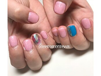 サニーサイドアップ ネイル(Sunny SideUp nail)/Pink nail art