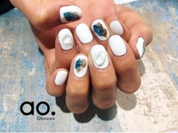 アオ おもろまち(ao.)/85min/水彩風Nail Nailao.沖縄