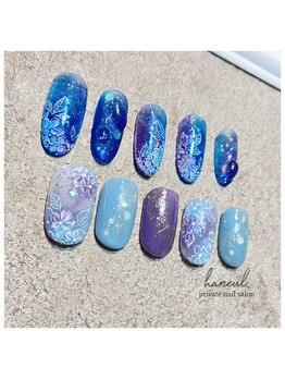 紫陽花/梅雨ネイル