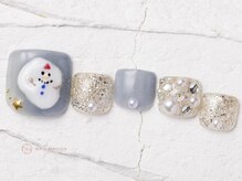 ネイルメゾン 池袋店(NAIL MAISON)/溶け溶け雪だるまラメ¥11000