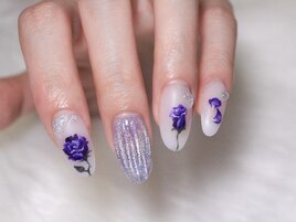 ★手書きフラワーアートネイル★