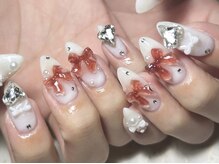 クロレ(Nail Salon COLORE)/ハートリボンネイル　by.Ayaho