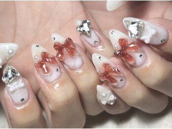クロレ(Nail Salon COLORE)/ハートリボンネイル by.Ayaho