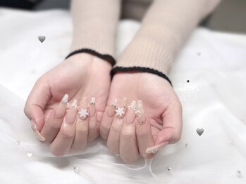 雪結晶ネイル