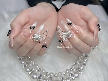 リンネイル 新大久保店(Rin Nail)の写真/シンプル～華やかまで幅広いデザイン×こだわり派さんも大満足の可愛いパーツ多数★《新大久保駅徒歩1分》