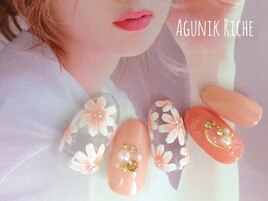 【フラワーネイル】