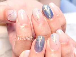 シンプルアートのシーズンネイル