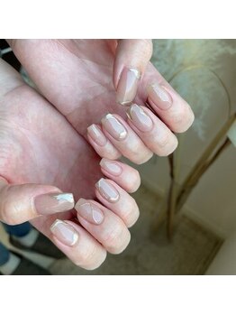 サシェリ(Sa'cherie)/ピンクベージュ×ミラー