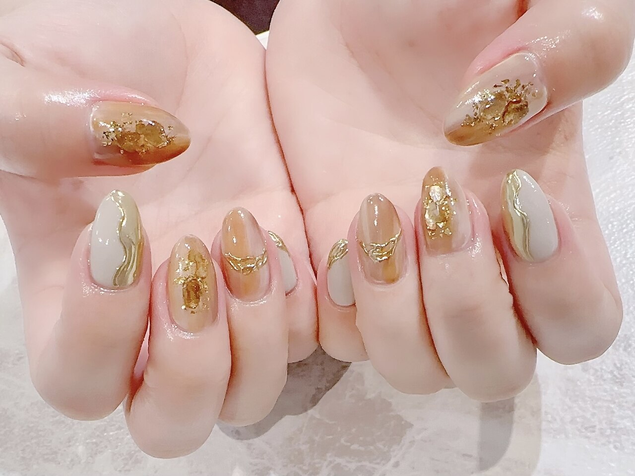 ネイルチップオーダー　ジャスミン様 ジャスミンモチーフnail🐅🕌 フルオーダーありがとうご