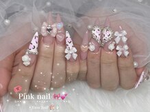 エマネイル プラスキハクヤ 枚方店(EmaNail+KIHAKUYA)/ピンクネイル