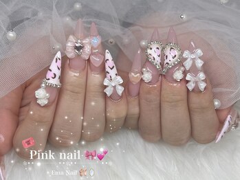 エマネイル プラスキハクヤ 枚方店(EmaNail+KIHAKUYA)/ピンクネイル