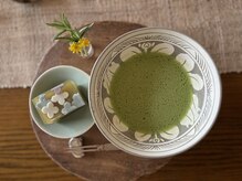 ソラマメノオフトンの雰囲気（お手入れ後にお茶とお菓子をどうぞ）
