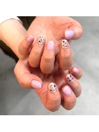 押し花ネイル/ショートネイル