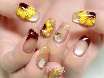 ヌル ネイル 新宿(NURU NAIL)/個性派/韓国個性派/手描き