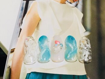 お気軽ビューティエーヴィヒ(Ewig)/8月キャンペーンネイル♪