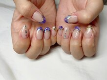 ネイルアンドアイラッシュサロン エスポアール(nail&eyelash salon espoir)/天然石　マーブル　シェル