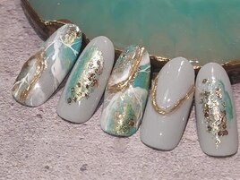 初夏☆ニュアンスネイル