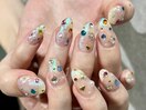 カラフルキラキラネイル