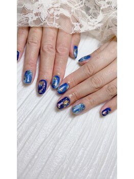 天然石ネイル【ラピスラズリ】