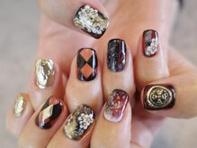 ネイル アトリエ コモード(nail atelier Comodo)/推し活ネイル [刀剣乱舞 歌舞伎]