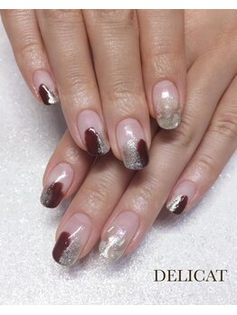 デリカ(DELICAT)/塗りかけニュアンス/ボルドー