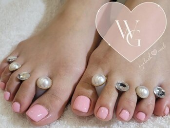 ♯フット　♯王道シンプルネイル