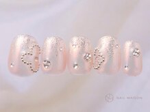 ネイルメゾン 渋谷店(NAIL MAISON)/ラメフラワーストーン¥7500