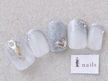 アイネイルズ 三宮店(I nails)/フラッシュネイルフレンチ¥9000