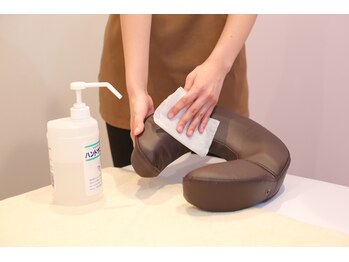 ナレル(narrel)/ ベッド備品類の消毒の徹底