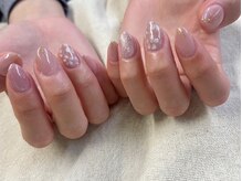 アバネイル 名駅店(AVA NAIL)/【大人上品お花ネイル】