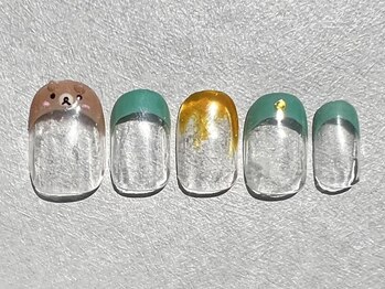 カラ ネイル 中津店(calla nail)/くまちゃんフレンチ