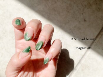 アンドネイル ビューティー(AND nail,beauty)/秋ネイル/マグネットネイル
