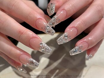 アイネイルズ 三宮店(I nails)/きらきらグラデストーン¥8500