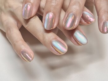 シャボン玉ネイル