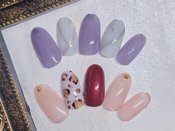 ア ネイル(A nail)/アニマル　大理石