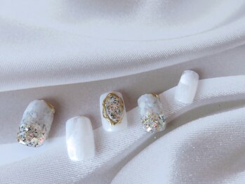 ペッシュ(peche)/glitter × white
