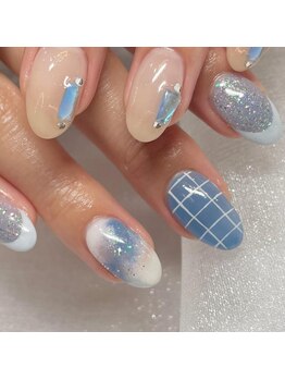 アングゥ ウル(ungu ul)/ニュアンス/ラメ/アシメデザイン