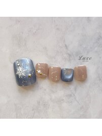 キラキラ雪のマグネット