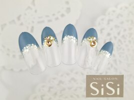 ２カラーグラデ＆ビジュー★