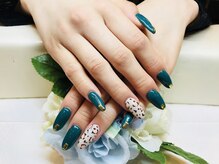 ブリエカドー(Briller Cadeau)/グリーン×レオパード