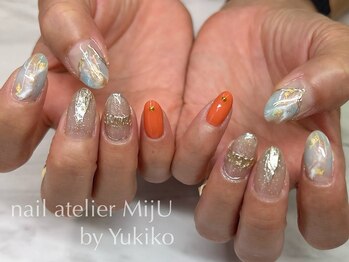 ネイル アトリエ ミジュ(nail atelier MijU)/天然石風アート