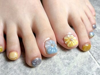 テラス(TERRACE)/大人お花フットデザイン